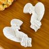 1 Pair of 3D Creative Relief Angel Door Frame Decoration Wedding Background Wall Tv Decoration Switch Sticker Decoration