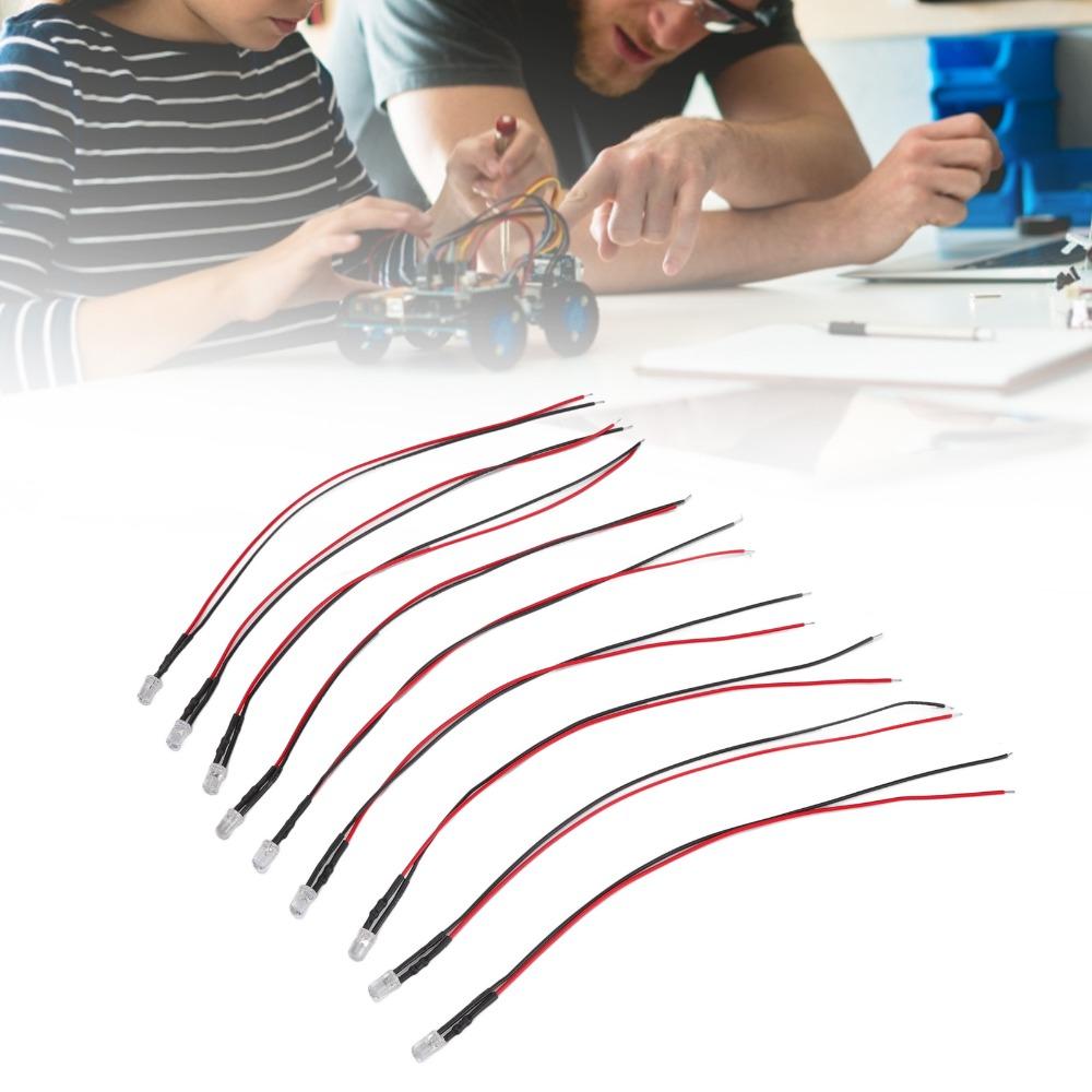 20PCS 5‑12V Light Emitting Diodes 5mm LED Light Diodes Mini LED Diodes  Circuit Science Experiment
