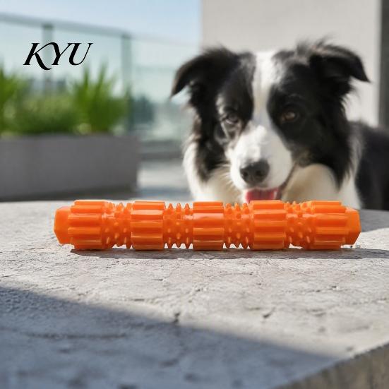Dog Toys for Boredom And Anxiety Spiky Chew Stick, Indestructible Toy, Teeth Cleaning Safe Odorless Training Toy with Treat Dispensing Hole Aggressive