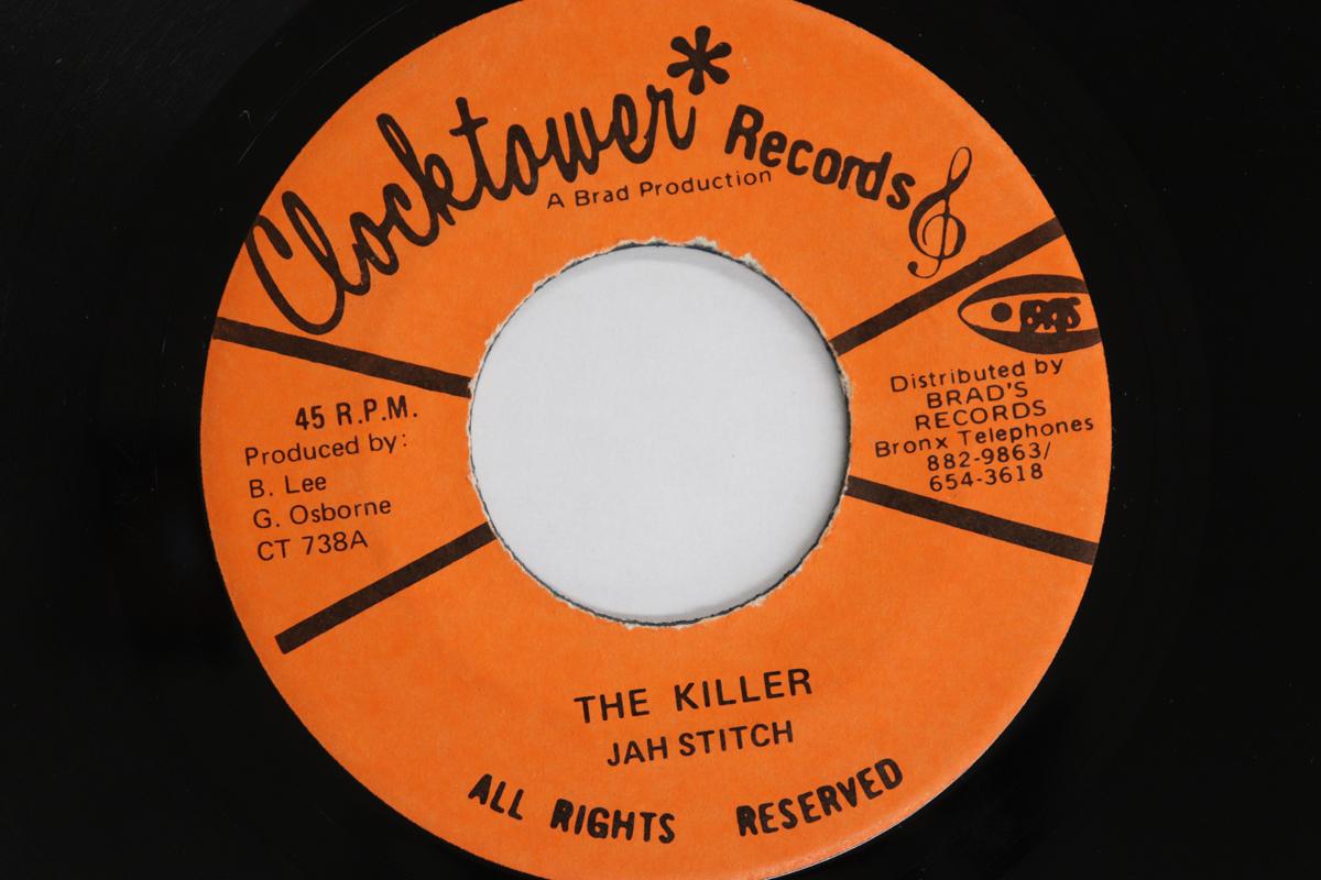

7-дюймовая пластинка JAH STITCH / KING TUBBY & THE AGGRO - The Killer / A Killer Dub CT738 Clocktower Reco 1975 US Регги, Ска и Даб Б/У