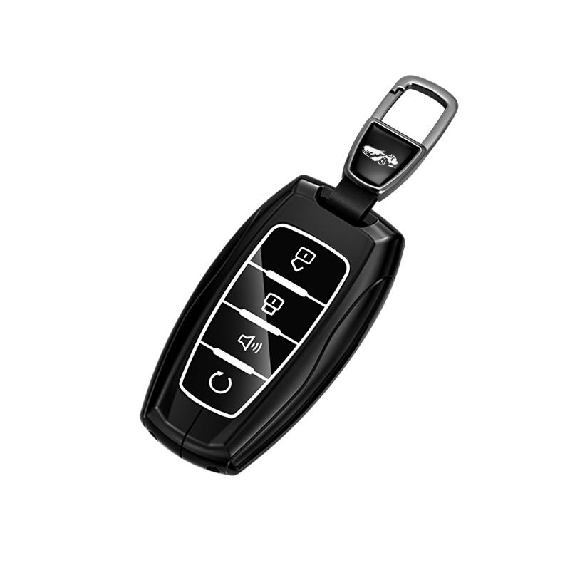 Car Key Case For Great Wall Ower Gwm P Series Pickup Poer Truck Remote Cover Shell Keychain Ring Holder Fob Interior Accessories