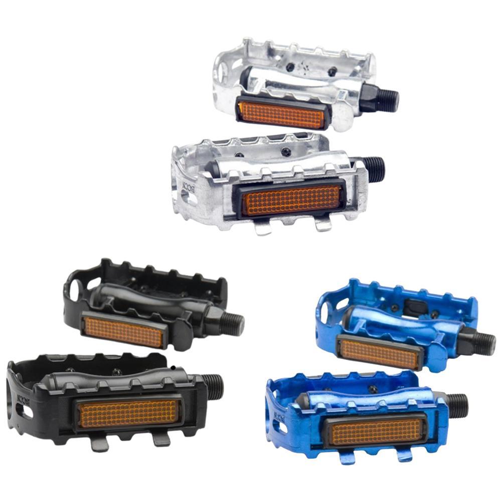 1 Pair MTB Road Mountain Bike Aluminum Alloy Anti-slip Pedals Bicycle Accessories Cycling Repla Y6H8
