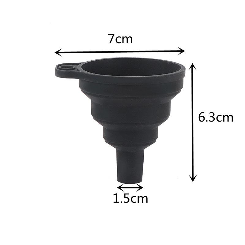 Food Grade Silicone Funnel Mini Silicone Folding Funnel Practical Kitchen Liquid Dispensing Mini Funnel Portable Kitchen Tools
