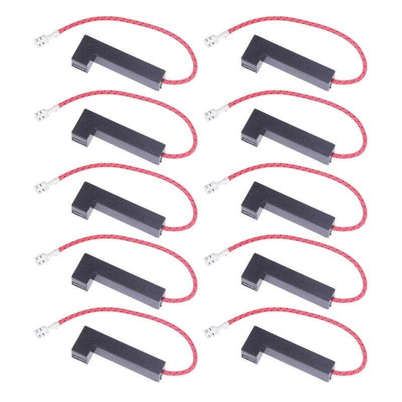 10 Pack MicroWave Oven Insurance Microwave Fuses Microwave Replacement Part Microwave Appliance Part Convenient Cable 800mA