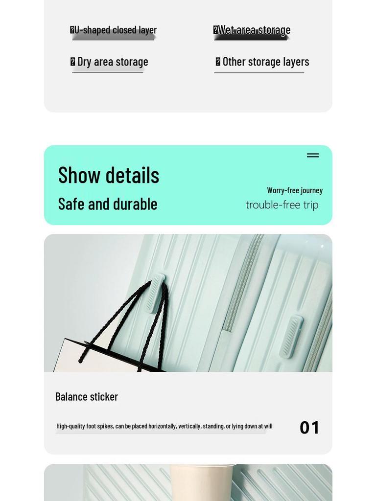 24" Student Suitcase: Stylish, Scratch & Wear-Resistant with Front-Opening, Built-in Cup Holder & Combo Lock