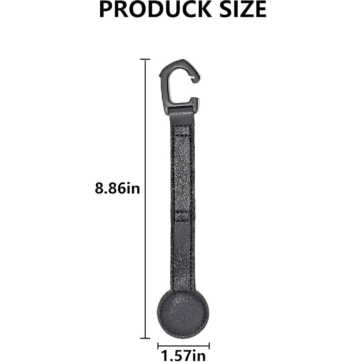 Leather Cowboy Hat Holder with Magnetic Attraction, Car Truck SUV Hat Organizer Accessories, Durable Cowboy Hat Rack for Jeep & Vehicles (Black)