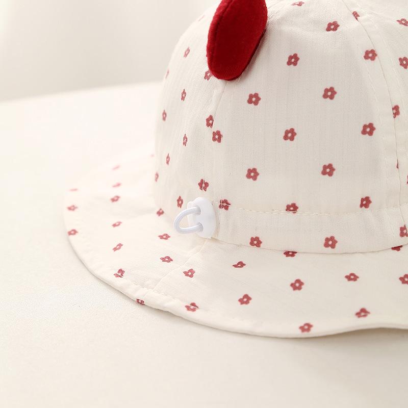 Korean Style Cute Adjustable Baby Bucket Hat for Spring/Summer - Sun Protection for Boys, Girls, Infants, and Toddlers