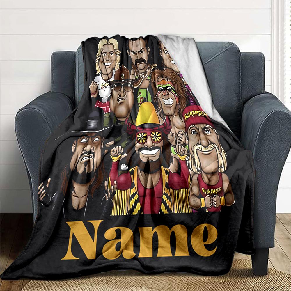 Custom Name "Night Ops: Shadow Warrior" Blanket for Couch & Bed, Plush Cozy Fuzzy Blanket Super Soft & Warm Blankets for Fall and Winter. 0908201