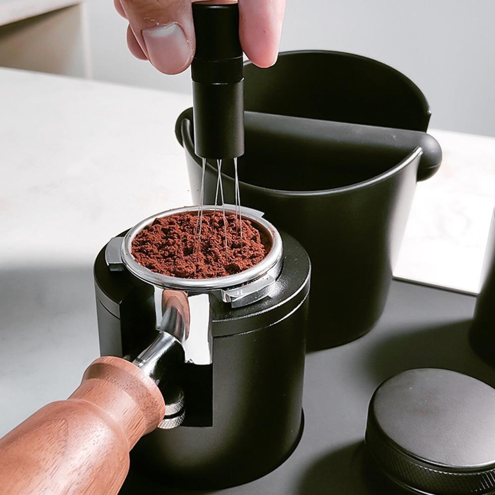 Adjustable Tamper Stand Aluminum Alloy Coffee Machine Accessory  For Espresso Machine чёрный