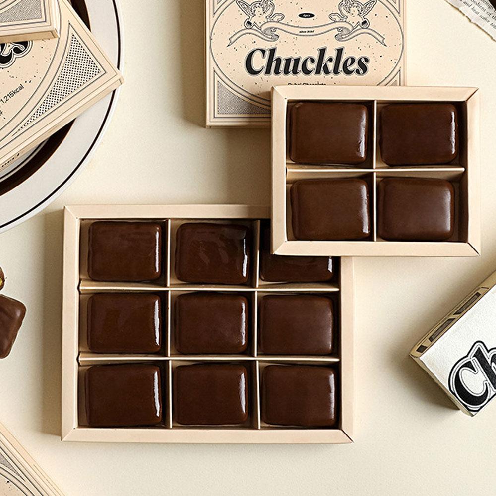 Korea Chuckles dubai chocolate 1 box of 4 pieces / 1 box of 9 pieces original danube and postachio kunafa