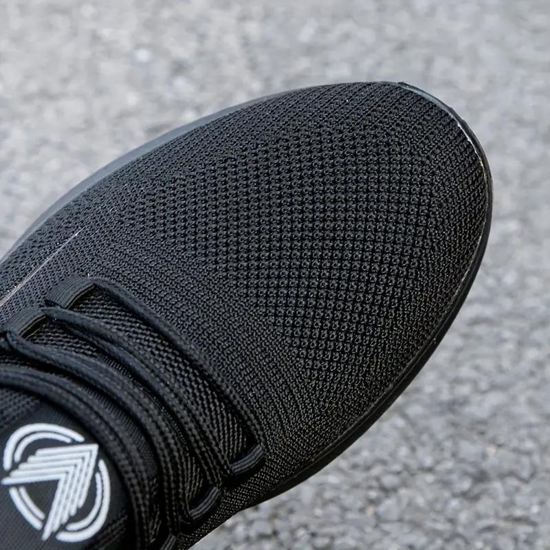 Tênis masculino respirável com cadarço - Solado MD leve, adequado para academia, corrida e uso diário