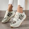 Mode Übergröße 43 44 Schuhe Damen Keilsneaker Plateau Frühling Herren Casual Leopard Sport Damen Laufschuhe Zapatos