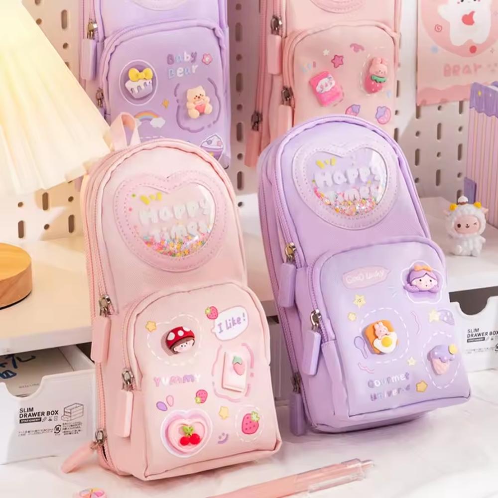 High Appearance Level Large-capacity Schoolbag And Pen Case Primary School Stationery Bag And Box Multi-functional Pen Case