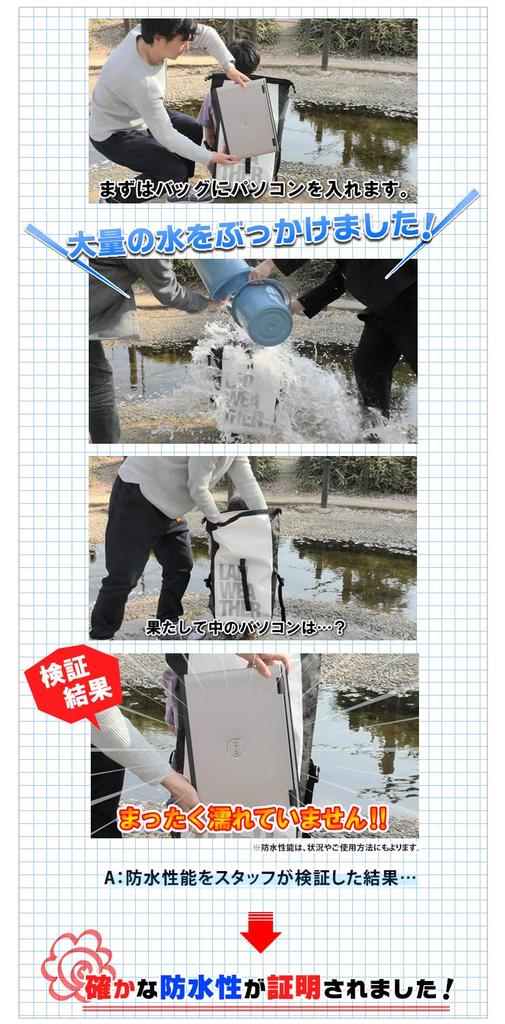 Waterproof Fully Waterproof Sports Bag [Radweather] Bag, Backpack, 25L, Men's