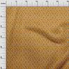oneOone Cotton Cambric Dark Mustard Fabric Animal  Quilting Supplies Print Sewing Fabric By The Yard 42 Inch