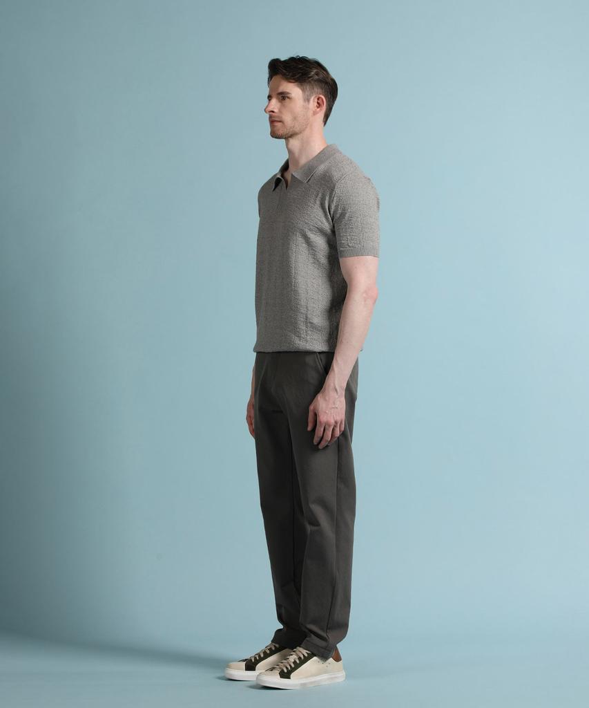 PANICALE Charcoal Basic Poly Chino Pants