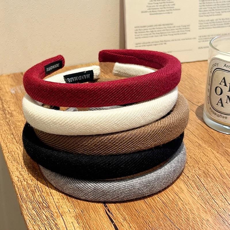 Korean Solid Simple Hairband For Women Girls Sweet Hair Ornament Headband Elegant Hair Hoop Hair Band Hair Accessories