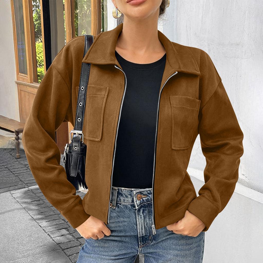 Women's Long Sleeve Jacket with Zipper