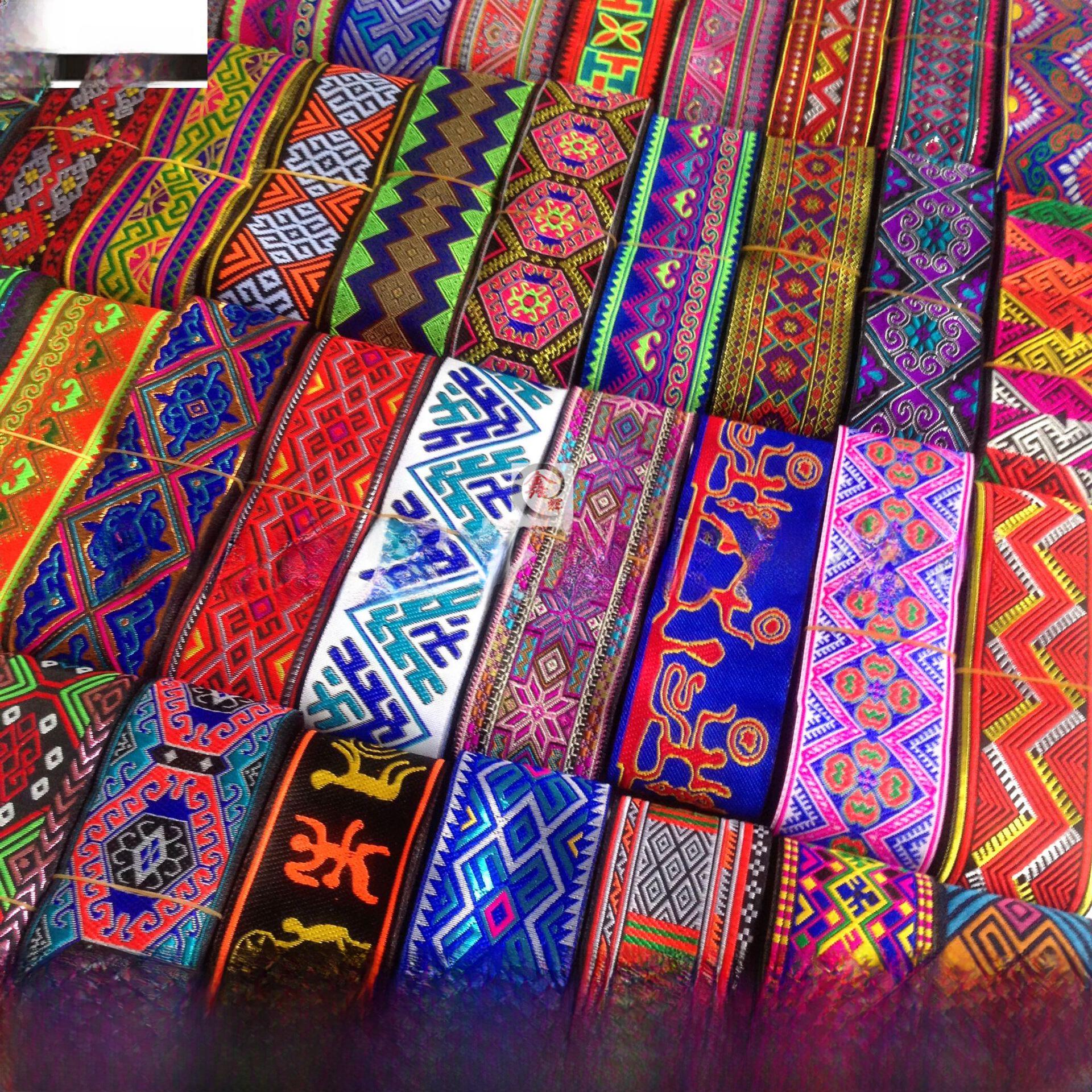 

5cm Lace Trim Ethnic Floral Embroidery for DIY Embellishments