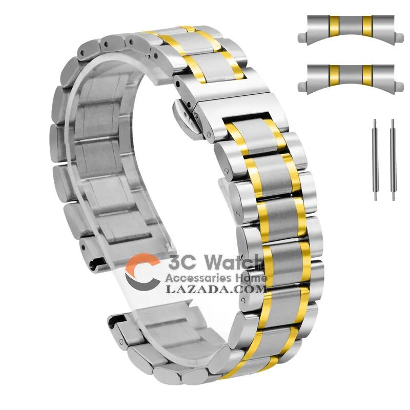 Uhrenarmband Edelstahlband Uhrenarmband Metallarmband 12mm 14mm 16mm 18mm 20mm 22mm 24mm Größe Breite Für Samsung Uhr Band