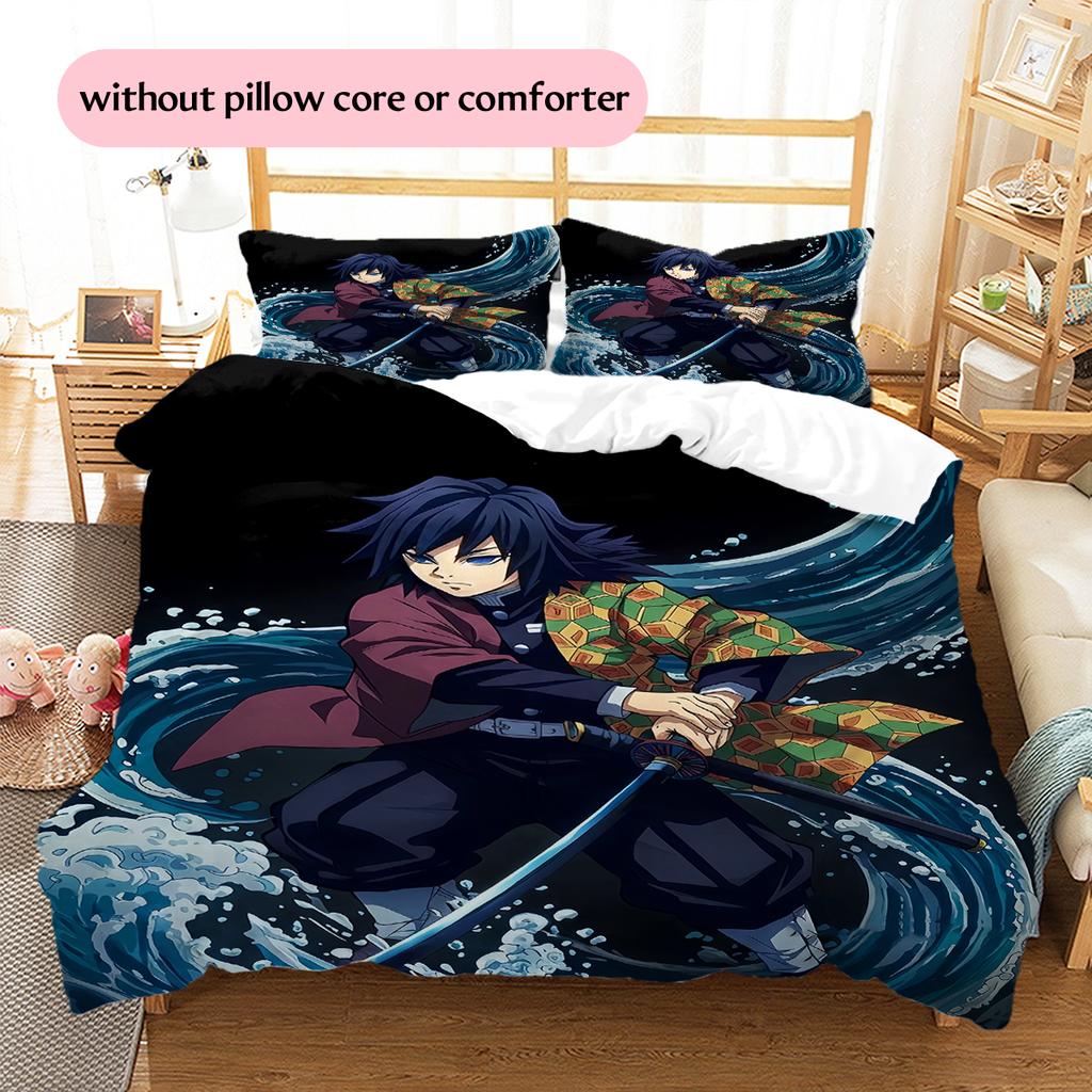 Demon Slayer Character Squad Bedding Set Duvet Cover Pillowcase No Filler, Soft Home Bedroom Decor, Perfect Gift for Fans.chl