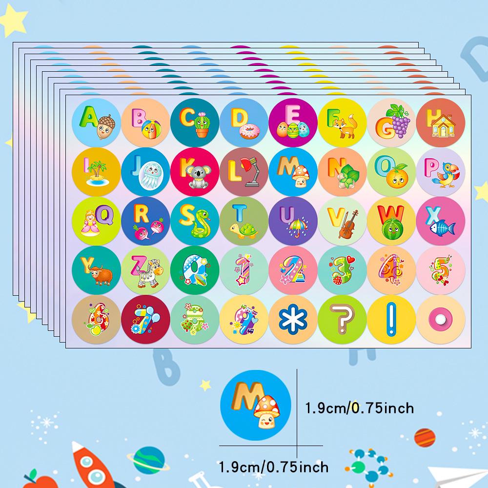 Waterproof Colorful Alphabet Stickers: European & American Home Décor, Personalized Toys & Stationery