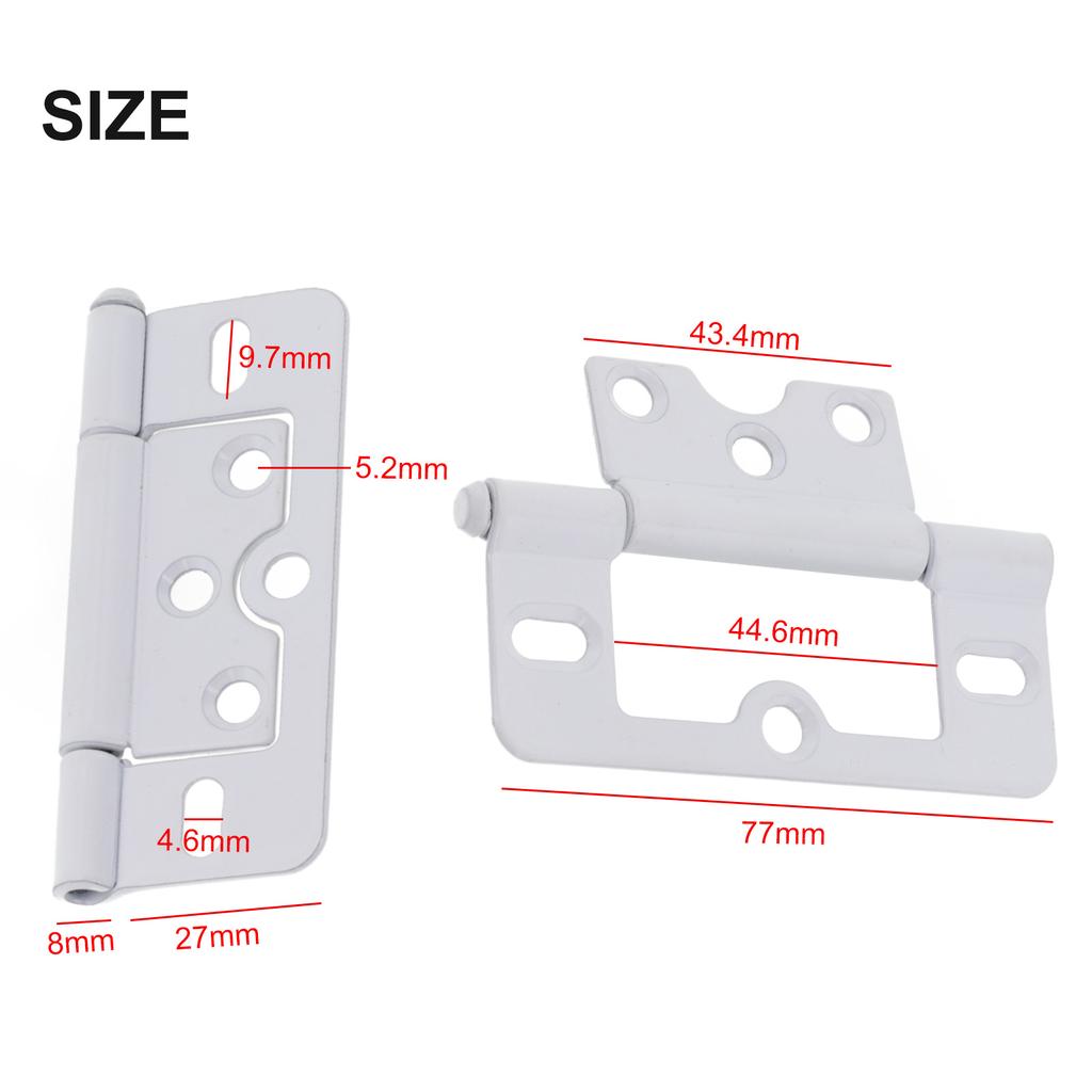 1Pcs Detachable Hinge Cupboard Wardrobe Door Remove Support Hinge Toolbox Cabinet Furniture Door Flat Opening Hinges