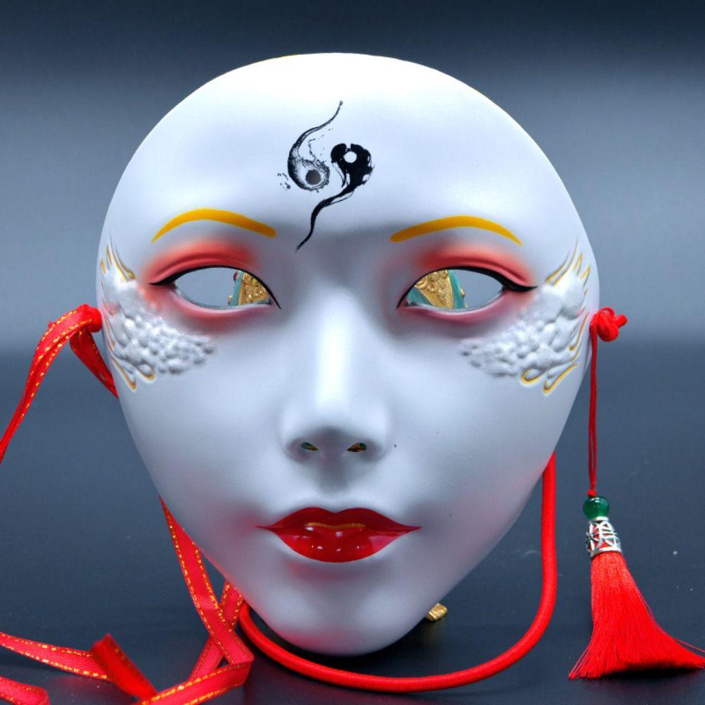 Hand-Painted Anime Mask Full Face Masquerade Mask Diy Project Cosplay Mask  Costume Party