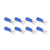 300PCS Blue Insulated Fork Spade Terminals PVC Fork Spade Wire Connector  Transportation Lighting