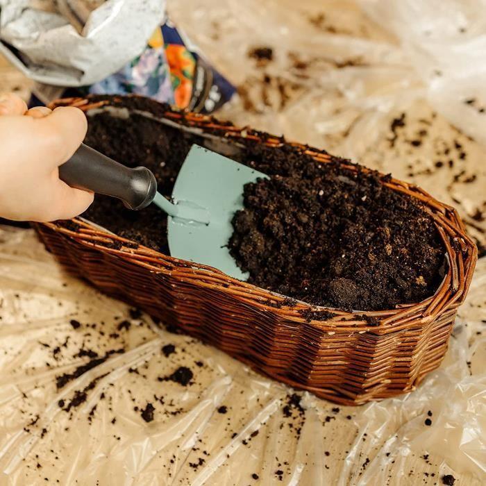 Creative Home Pot de Fleurs en Osier | 35 x 11 x 11 cm (+-- 2 cm) | Pot de Fleurs Rangement | Bac a fleurs | Cache-Pot