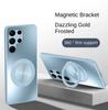 Magnetic Stand Magsafe Case for Samsung Galaxy S24 S23 S22 Ultra Plus Shockproof Hard Matte Ring Holder 360°Rotating Kickstand Protective Back Cover