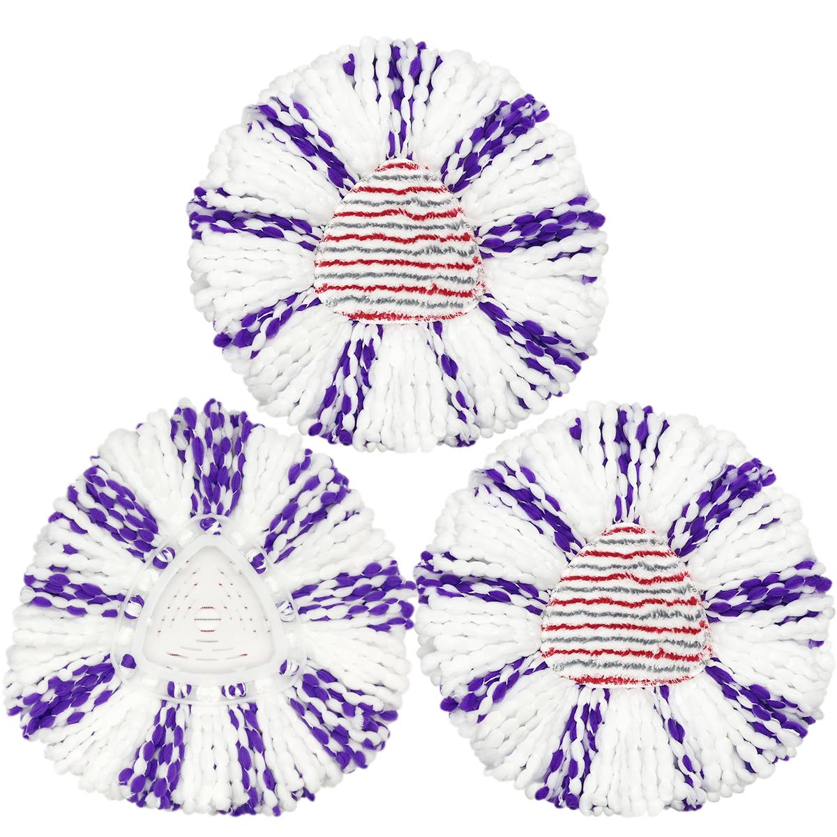 

3/6 штук Сменная насадка для швабры, совместимая с Vileda Easy Wring Spin Mop, для сменных насадок из микрофибры O-Cedar