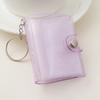 Waterproof PVC 2Inch Photo Album Holder with Keychain 20Photos Pocket Tear Resistant Construction for Protecting Memory