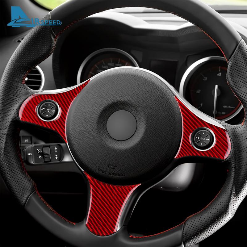 Real Soft Carbon Fiber Sticker LHD RHD Car Steering Wheel Button Trim For Alfa Romeo 159 2005-2017 2018