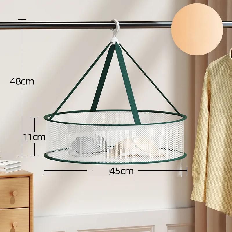 Single Layer Windproof Clothes Drying Basket Underwear Socks Drying Net Special Clothes Drying Net Bag for Woolen Sweaters