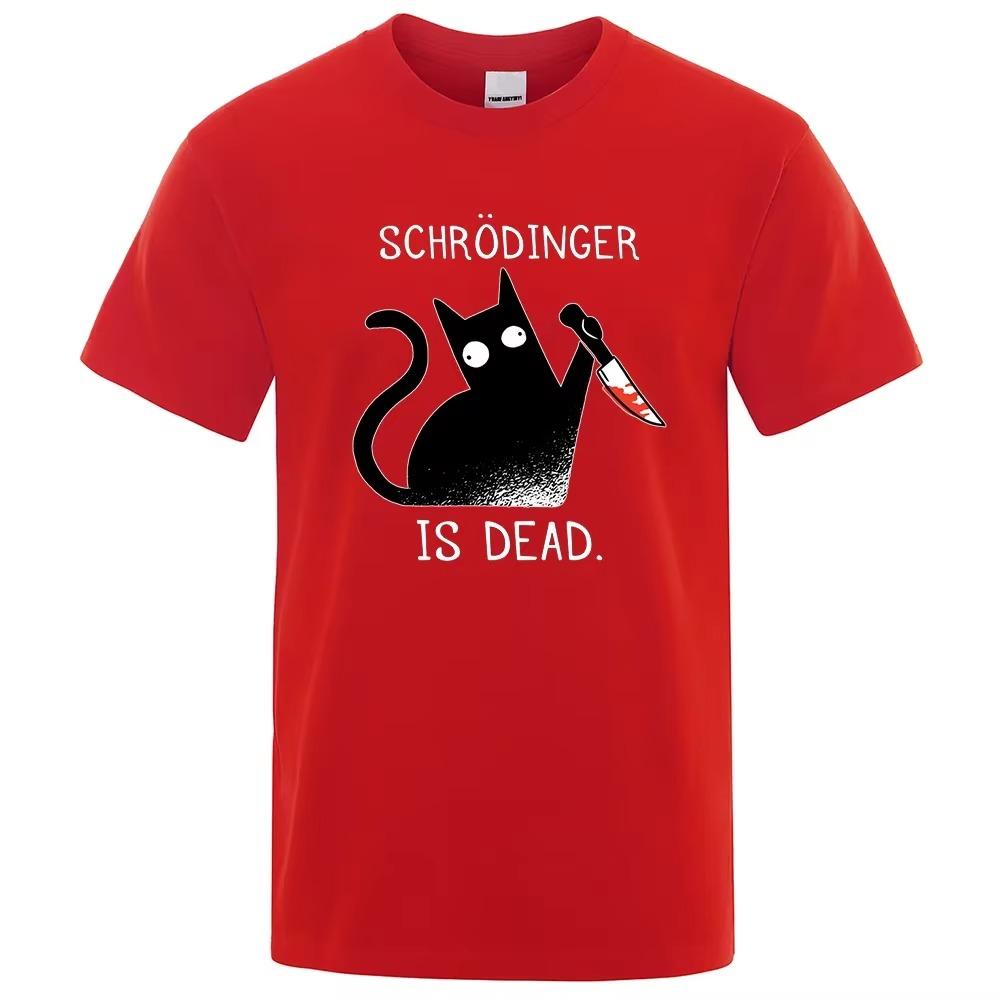

Schrodinger Is Dead Fashion Soft T-Shirt Man High Quality T-Shirts Oversized T Shirts Cotton Short Sleeve Street Tops S