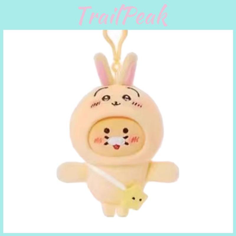 Adorable Hachiware Chiikawa Character Plush Keyring With Magnet For School Bag
