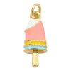 3Pieces  Candy Treat Cake Necklace Pendants Portable Gold Plated Enamel Heart Mushroom Pendants Adornment for Necklaces
