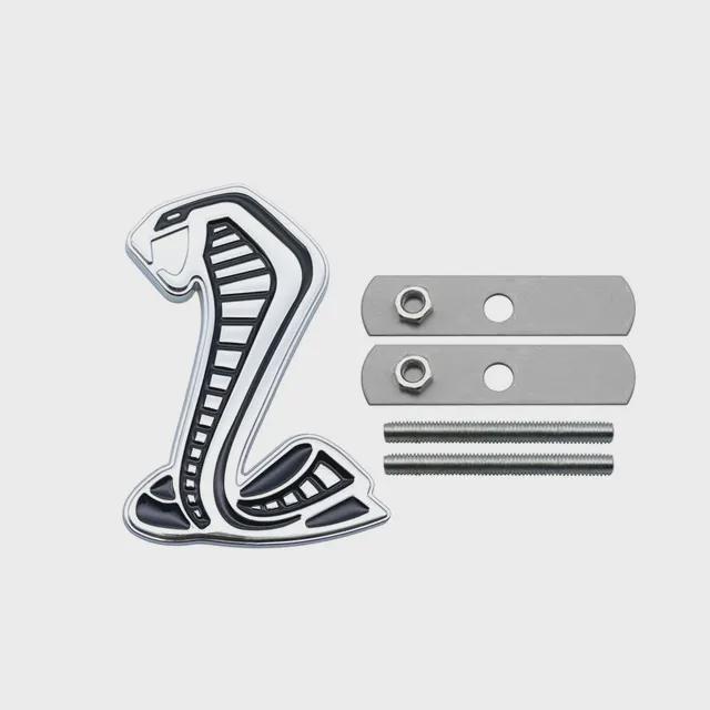 3D Cobra Styling Auto Metall Aufkleber Kühlergrill Abzeichen Kotflügel Seiten Emblem Heck Aufkleber Für Ford Mustang Shelby GT GT350 500 Cobra