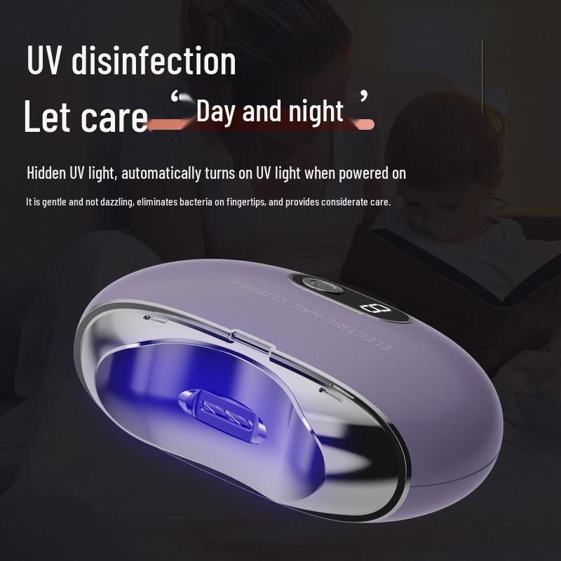 Wiederaufladbares elektrisches Nagelpflege-Set mit digitaler Anzeige für Erwachsene & Babys