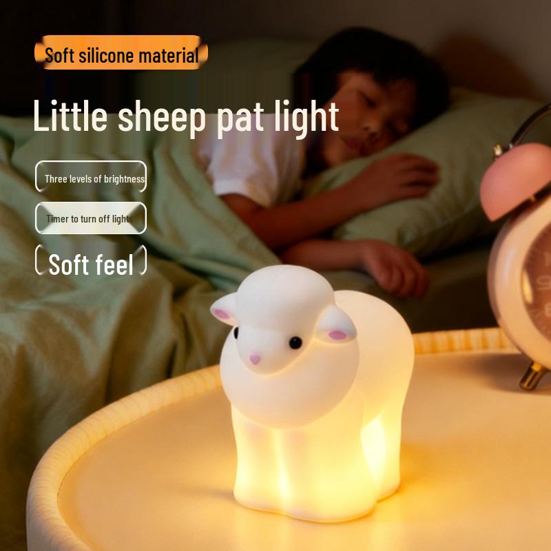 Светящаяся коза - Силиконовый ночник - Милая прикроватная лампа-компаньон Color Box + Charger