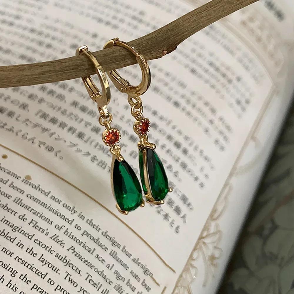 Fashion Elegant Crystal Earrings for Women Hayao Miyazaki Howl s Moving Castle Earrings Red Beads Christmas Jewelry Gift