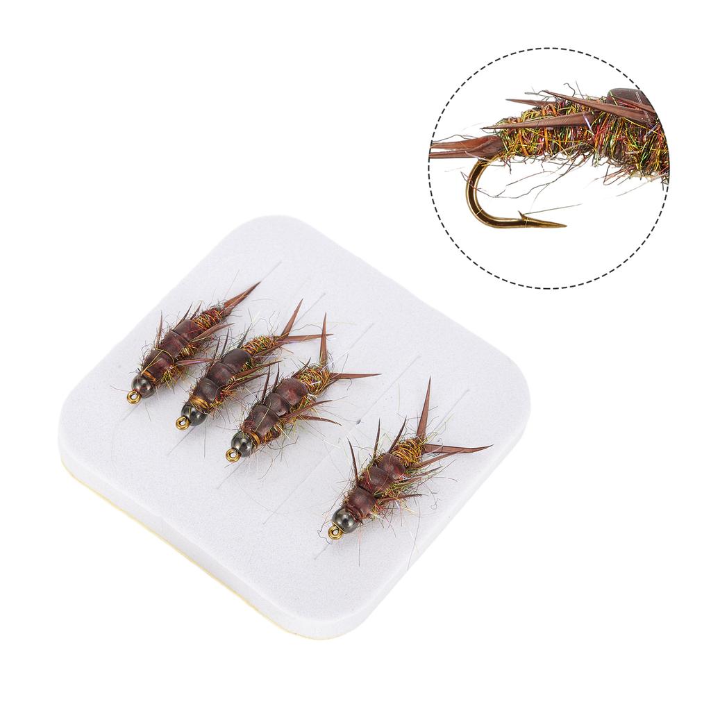 5 Pcs Hook Accessory Lure Nymph Shape Realistic Replacement