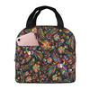 Traditional Mexican Colorful Insulated Lunch Bag for Women Kids Portable Food Boxes Thermal Lunch Box Tote