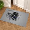 Star Player Kylian Mbappé Floor Mat Design for Living Rooms Bedrooms Decorate Room Balcony Anti-slip Rug Office Home Decor