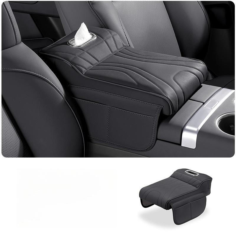 Car Armrest Box Car Protective Cover  For H9 2rd 2025 2025 Car Armrest Box Leather Height Increase Pad Storage Bag