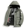 Piumino d'oca Inverno Nuovo Media lunghezza con cappuccio Ispessito Antivento e caldo Giacca da uomo outdoor