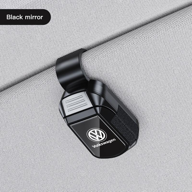 T31Volkswagen Car Sun Visor Sunglasses Holder PU Leather Glasses Clip For Passat B6 Golf Amarok T5 Phaeton ID3 Tiguan Auto Interior