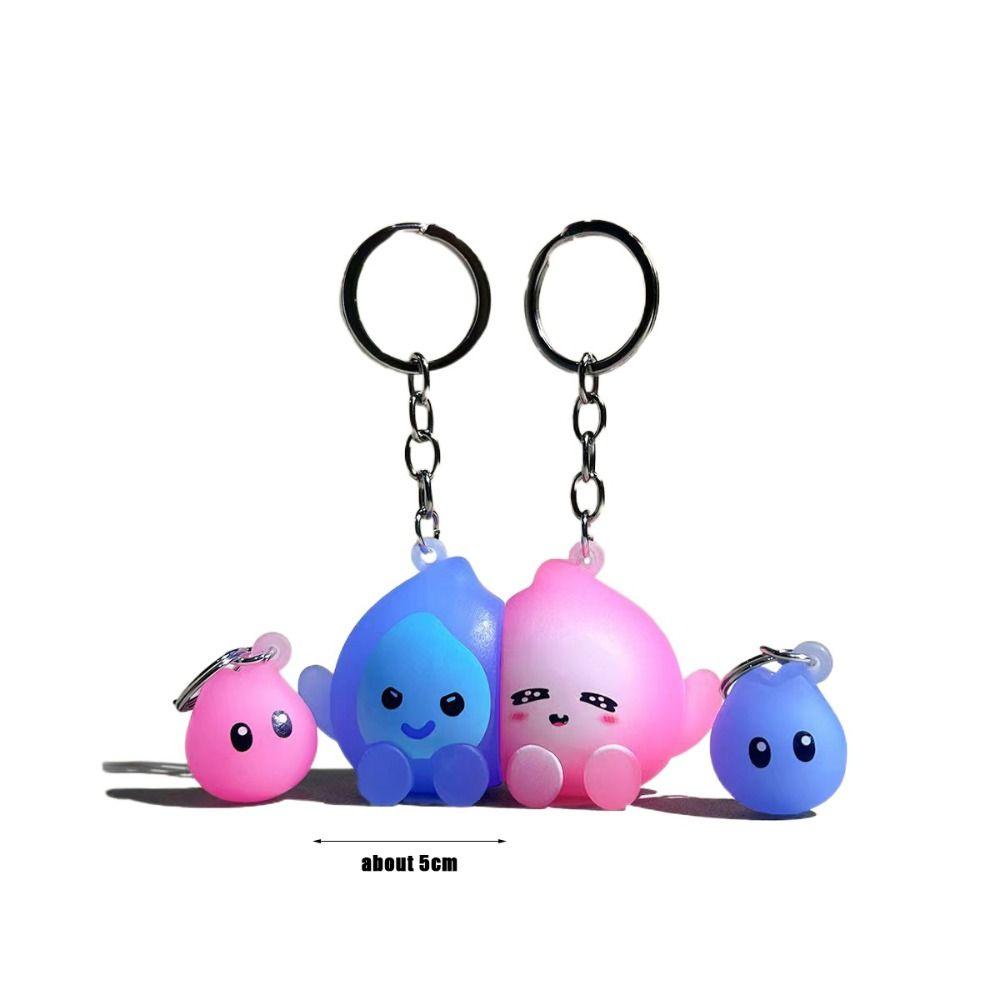 Animal Glow-in-the-dark Keychain Cute Couple Keyring Kawaii Magnetic Suction Keychain  Toys