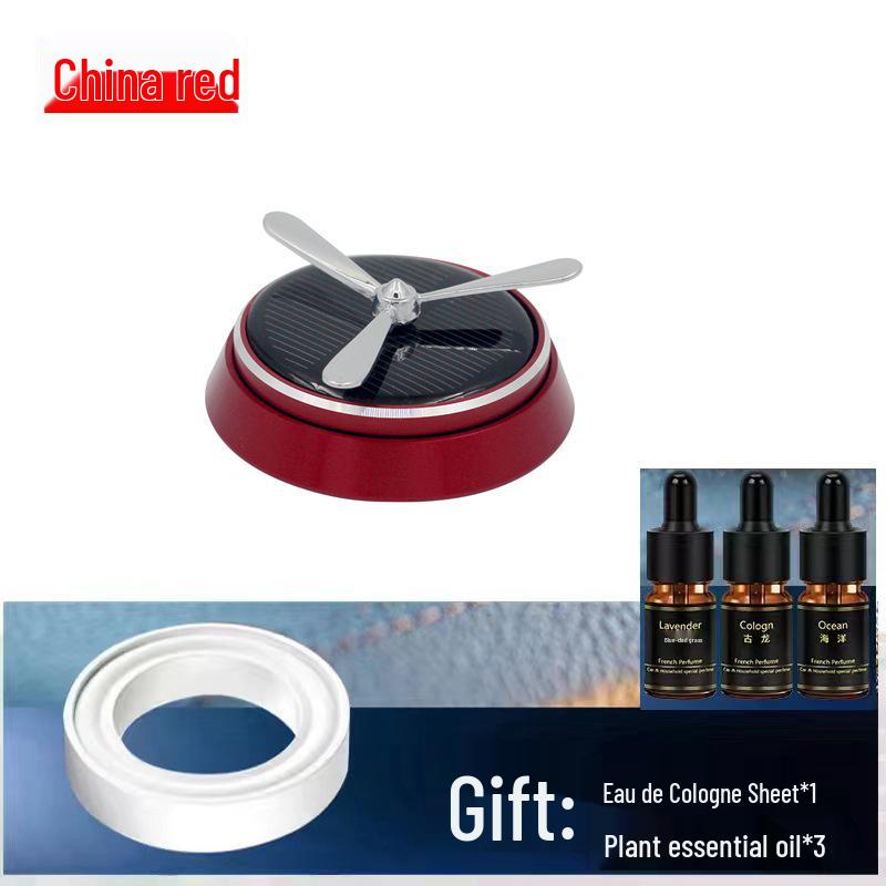 Intelligent Rotating Solar Car Aroma Ornamen: Long-lasting Deodorizing Alloy